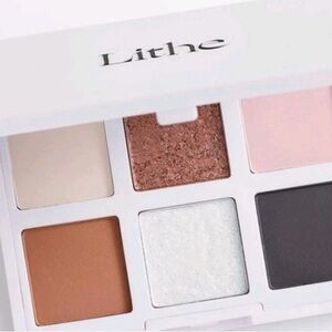 Lithe Radiant Eyeshadow Palette - Pink, Gold, White, Black, Brown